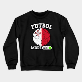 Futbol Mode On Crewneck Sweatshirt